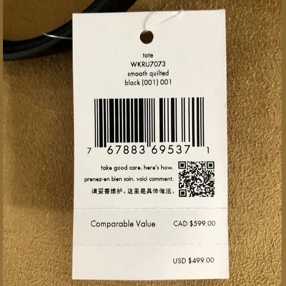 KATE SPADE • Large Smooth Quilted Black Leather Bag - Picture 4 of 4